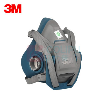 3M 快扣硅胶半面型防护面罩 6502QL 10个/箱