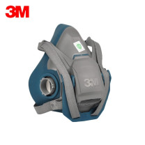 3M 快扣硅胶半面型防护面罩 6502QL 10个/箱