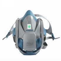 3M 快扣硅胶半面型防护面罩中号 6502QL 10个/箱 