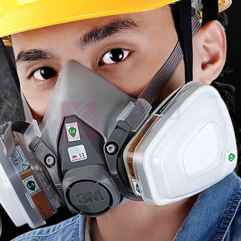 3M 防毒面具面罩 6200+6005七件套(含2片滤棉)