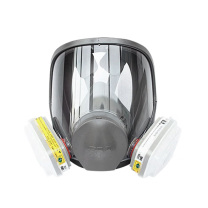 3M 全面型防毒面罩(中号)6800 面罩酸性气体防护套装 6800+6002滤毒盒 七件套 
