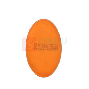 方盾 KN100高效防工业粉尘防尘滤棉可替换橘色 2102N 均码 