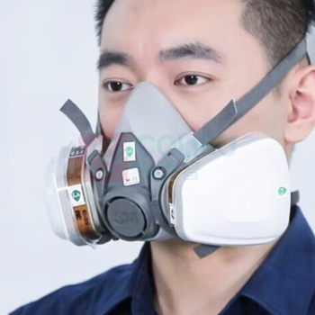 3M 防毒面具套装 6200+6002+501+5N11 七件套防酸性气体防工业粉尘颗粒物 1套 