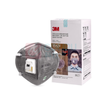 3M KN95活性炭带阀口罩 9542V 头带式 20只/盒 10盒/箱