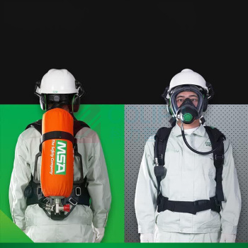 梅思安 MSA 自给式空气呼吸器 AX2300 使用时间 45min 6.8L 碳纤维气瓶 有表瓶阀 中号 G1 面罩 不带气