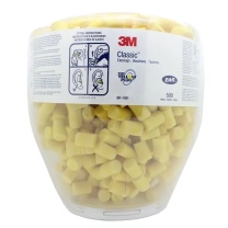 3M Classic圆柱型耳塞填充桶 391-1001 500副/瓶 适配391-0000耳塞分配器底座