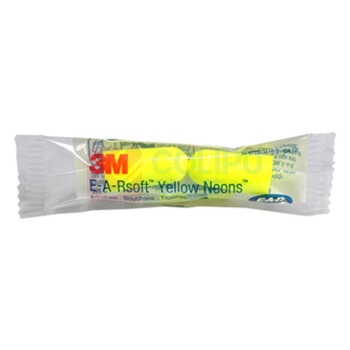 3M 高降防音睡眠便携佩戴舒适免打扰子弹型无线耳塞 312-1250 200付装/盒 