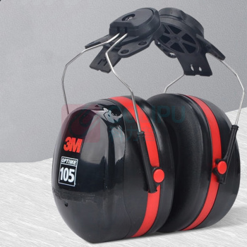 3M 挂安全帽隔音耳罩 H10P3E 34dB (黑色)