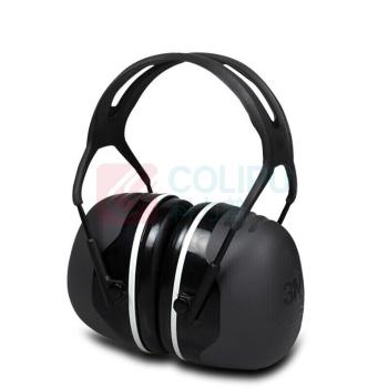 3M 防噪音耳罩 X5A NRR22 SNR30 (黑色) 头戴式