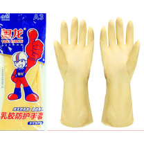 粤龙 YUE LONG 加厚乳胶手套 L码
