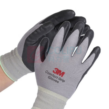 3M 机械手套 舒适型 XL 丁腈涂掌防护透气手套XL码