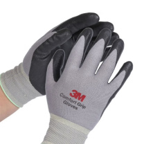 3M 机械手套 舒适型 XL 丁腈涂掌防护透气手套XL码