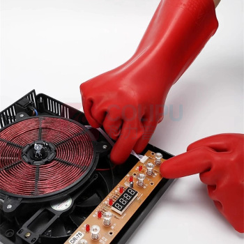 金步安 绝缘手套 10kv 【立体手型款】 (红色款)