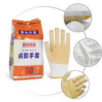 盛港 线手套 黄点塑线手套 600克 10双/包