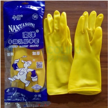 迈恻亦 南洋乳胶手套 防水 M 商品毛重:100.00g 家用厨房橡胶手套劳保耐用