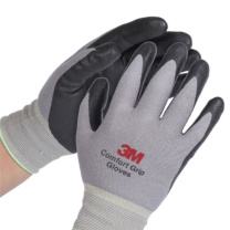 3M 舒适型防滑耐磨手套 WX300921193 L (灰色)