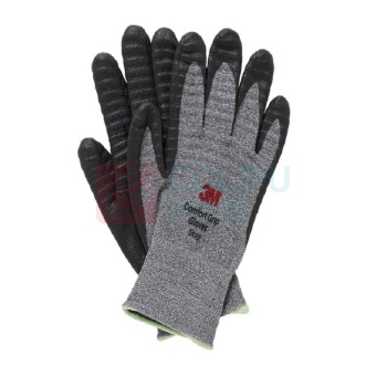 3M 防滑耐磨防护手套PU涂掌涂胶尼龙手套 XL触屏型一副装 L235mm×B94mm