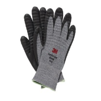 3M 防滑耐磨防护手套PU涂掌涂胶尼龙手套 XL触屏型一副装 L235mm×B94mm