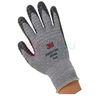 3M 防滑耐磨防护手套PU涂掌涂胶尼龙手套 XL触屏型一副装 L235mm×B94mm