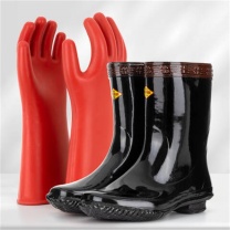 金步安 20Kv绝缘雨鞋12Kv绝缘手套装 BL-20kv