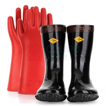 金步安 20Kv绝缘雨鞋12Kv绝缘手套装 BL-20kv