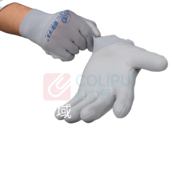 登升 13针白纱无硅pu涂掌耐磨手套 #669 12副/包
