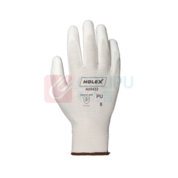 HOLEX PU掌浸手套 A09432 13针 尺码8 (白色) 12副/袋