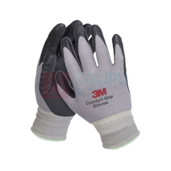 3M 劳保手套 半浸 M码 (灰色)
