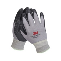 3M 劳保手套 半浸 M码 (灰色)