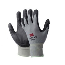 3M 丁腈掌浸手套 L码 舒适防滑/耐磨/抗油/劳防 (灰色)