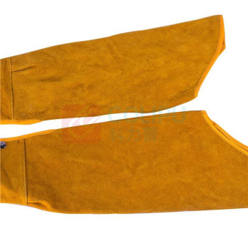冰禹 牛二层皮焊工服牛皮 电焊皮套袖劳保护袖防火花电焊防 BYlj-191 55cm