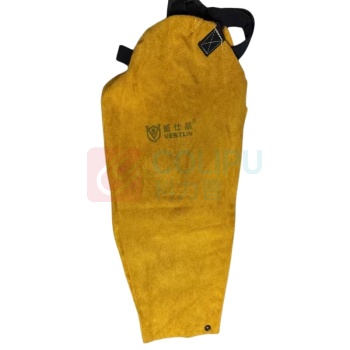 威仕盾 长皮袖套 W-2022 56cm 防烫 耐高温 隔热 防阻燃 牛皮 (金黄色)