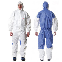 3M 白色带帽连体防护服透气背部 4535 XXL