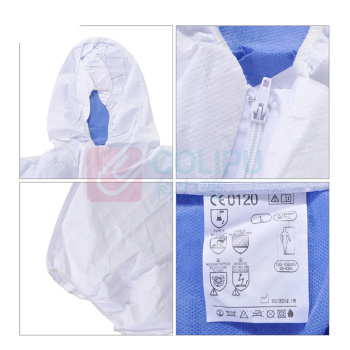 3M 白色带帽连体防护服透气背部 4535 XL