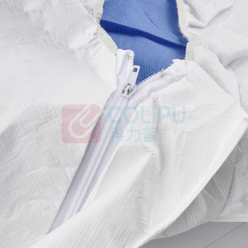 3M 白色带帽连体防护服透气背部 4535 XL