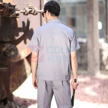 耀王 夏季工作服 YWX023 175/XL (浅灰) 套装