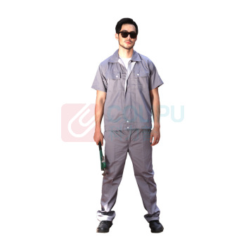 耀王 夏季工作服 YWX023 175/XL (浅灰) 套装