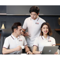 谦创诚 纯棉polo衫男夏季工作服文化衫短袖快干T恤全棉polo衫定制 HT2199