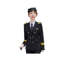 康格雅 乘务员制服 南航空姐制服职业工作服 均码 (黑色)