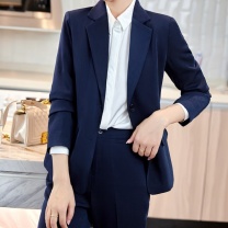 海澜之家 HLA 西服套装女款一等品 SUPER120 175/160 (蓝色) 100%羊毛克重≥180g/㎡