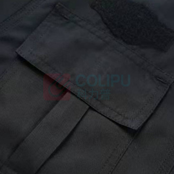 理联 夏季长袖 保安工作服套装 LN-BAF20C M (黑色) 长袖套装+腰带+帽子+标志