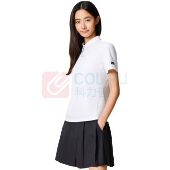 安踏 冰丝POLO衫 短袖女士夏季翻领t恤 962527133 S码女160 (纯净白)