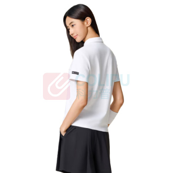 安踏 冰丝POLO衫 短袖女士夏季翻领t恤 962527133 S码女160 (纯净白)