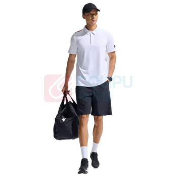 安踏 型动POLO 商务翻领速干短袖 男夏季 952527149 L码男175 (纯净白)