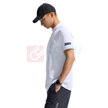 安踏 型动POLO 商务翻领速干短袖 男夏季 952527149 L码男175 (纯净白)