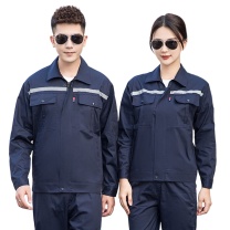 耐典 工作服(套装)均码 TDXH 四季式套装 (蓝色) 涤纶(聚酯纤维)65%,棉35% 防静电
