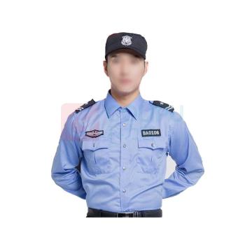 晶事达 安保长袖无标志衬衣保安制服 JSD-02