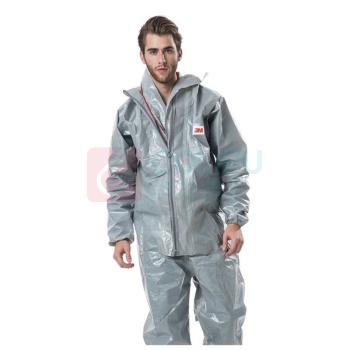 3M 带帽连体防化服 4570 M (灰色) 橡胶