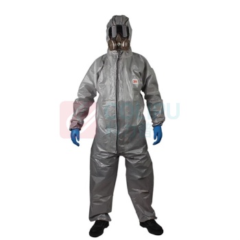 3M 带帽连体防化服 4570 M (灰色) 橡胶