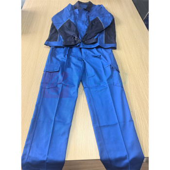 极一 秋冬装工作服 L码 (蓝灰拼接)